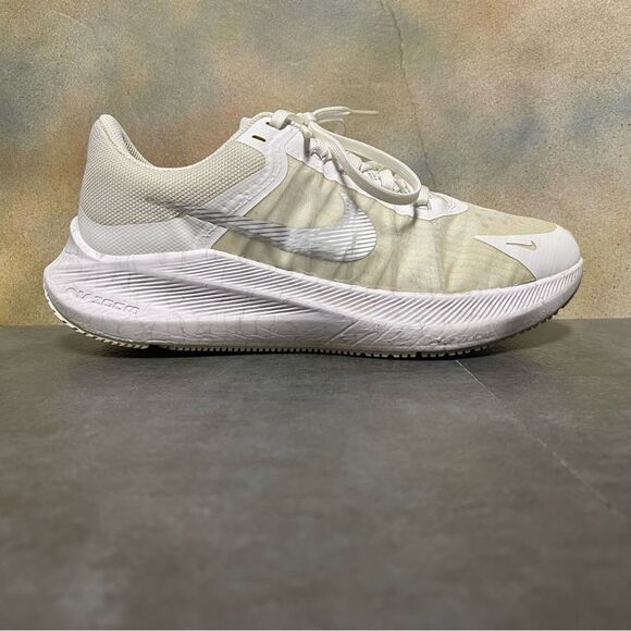 Nike Zoom Winflo 8 CW3421-104 Women's White Metallic Silver Running Shoes Size 8 - Picture 11 of 16